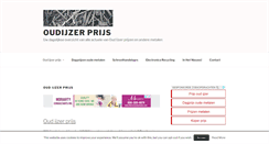 Desktop Screenshot of oudijzer-prijs.com
