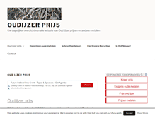 Tablet Screenshot of oudijzer-prijs.com